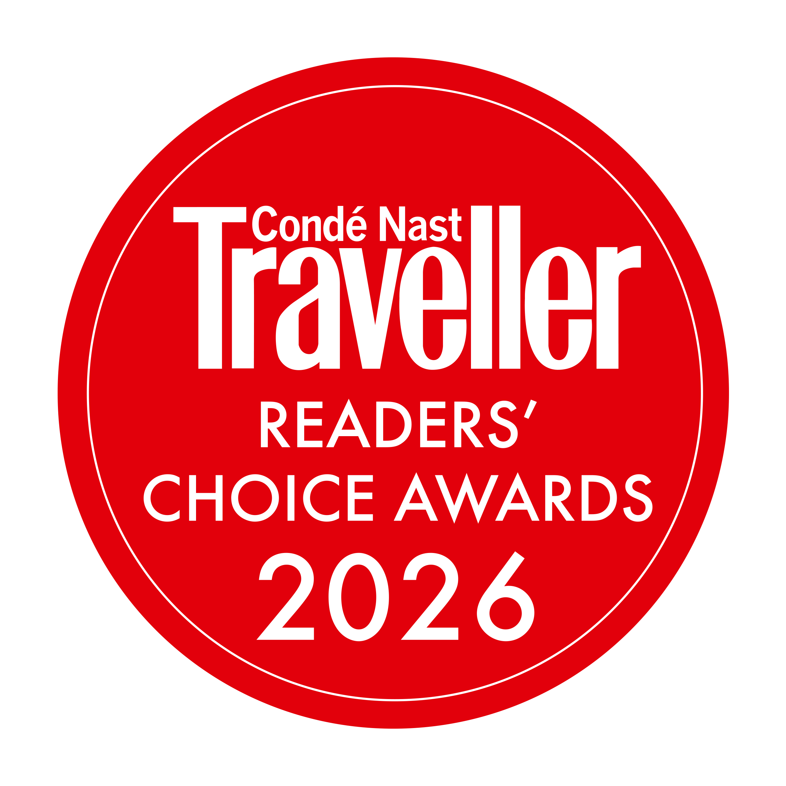 Conde Nast Readers' Choice Awards 2026